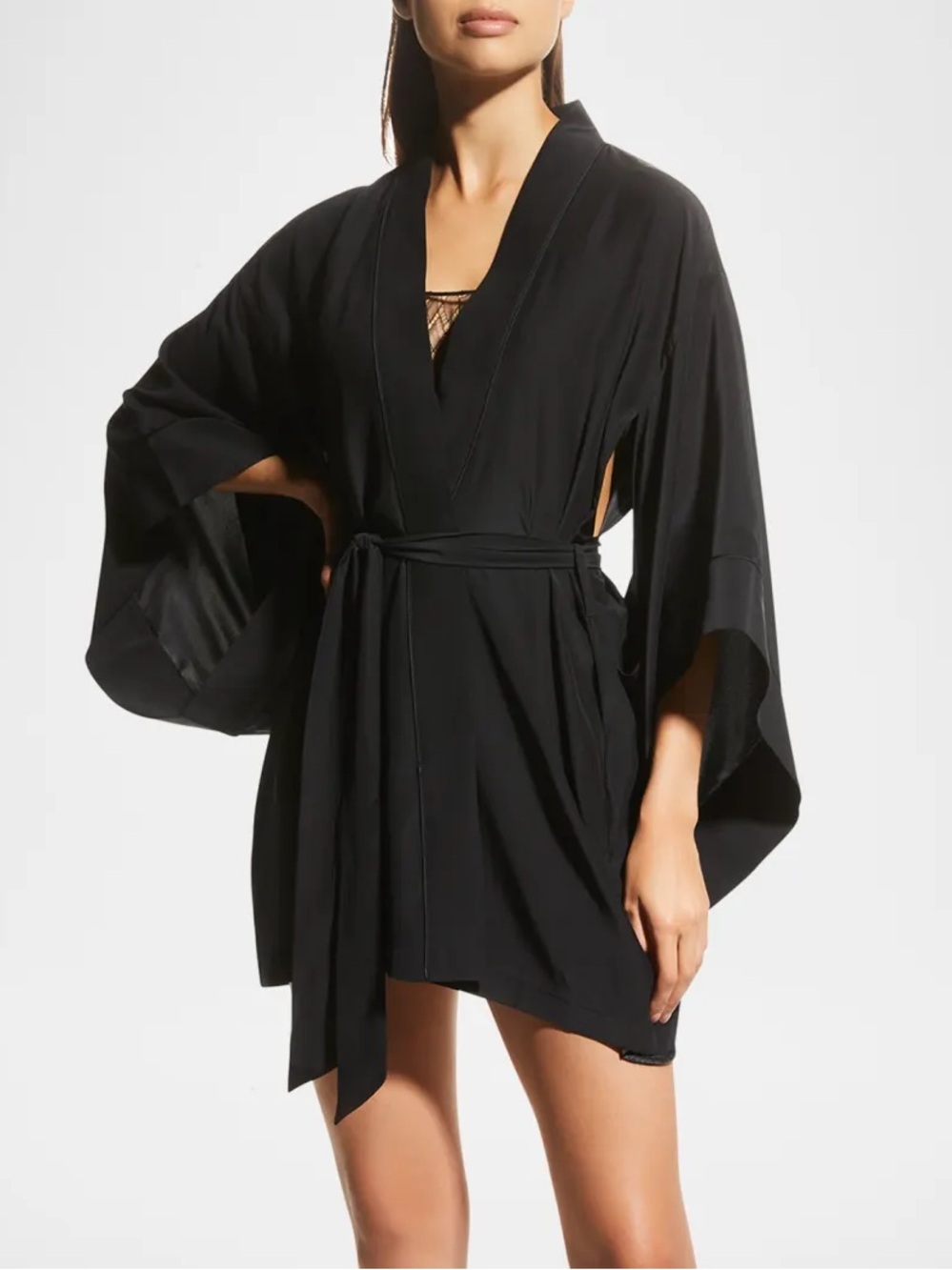 Kiki de Montparnasse Muse 100% Silk Kimono Robe